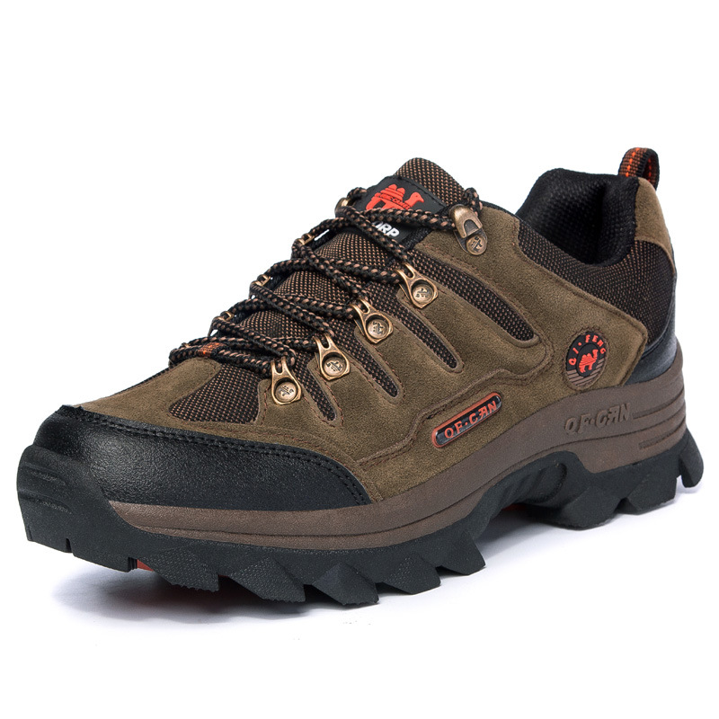Men's Genuine Leather Comfy Arch Support  Hiking Orthopedic Shoes