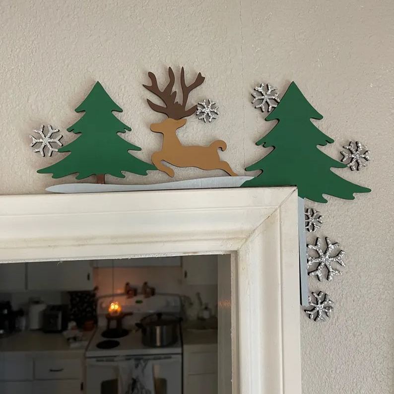 🎅2024 Christmas Gift 50% Off--Metal Christmas Door Topper