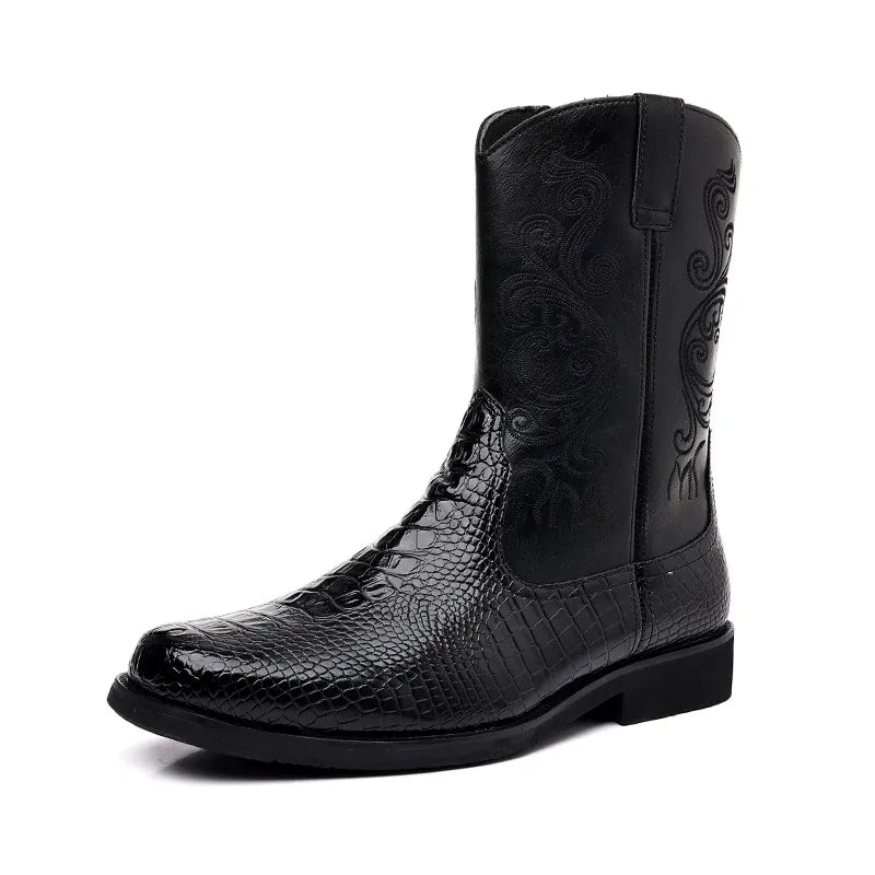 Retro zipper Martin boots