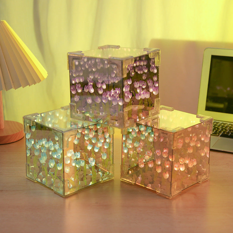 🎁Mother's Day Hot Sale-DIY Tulip Mirror Light